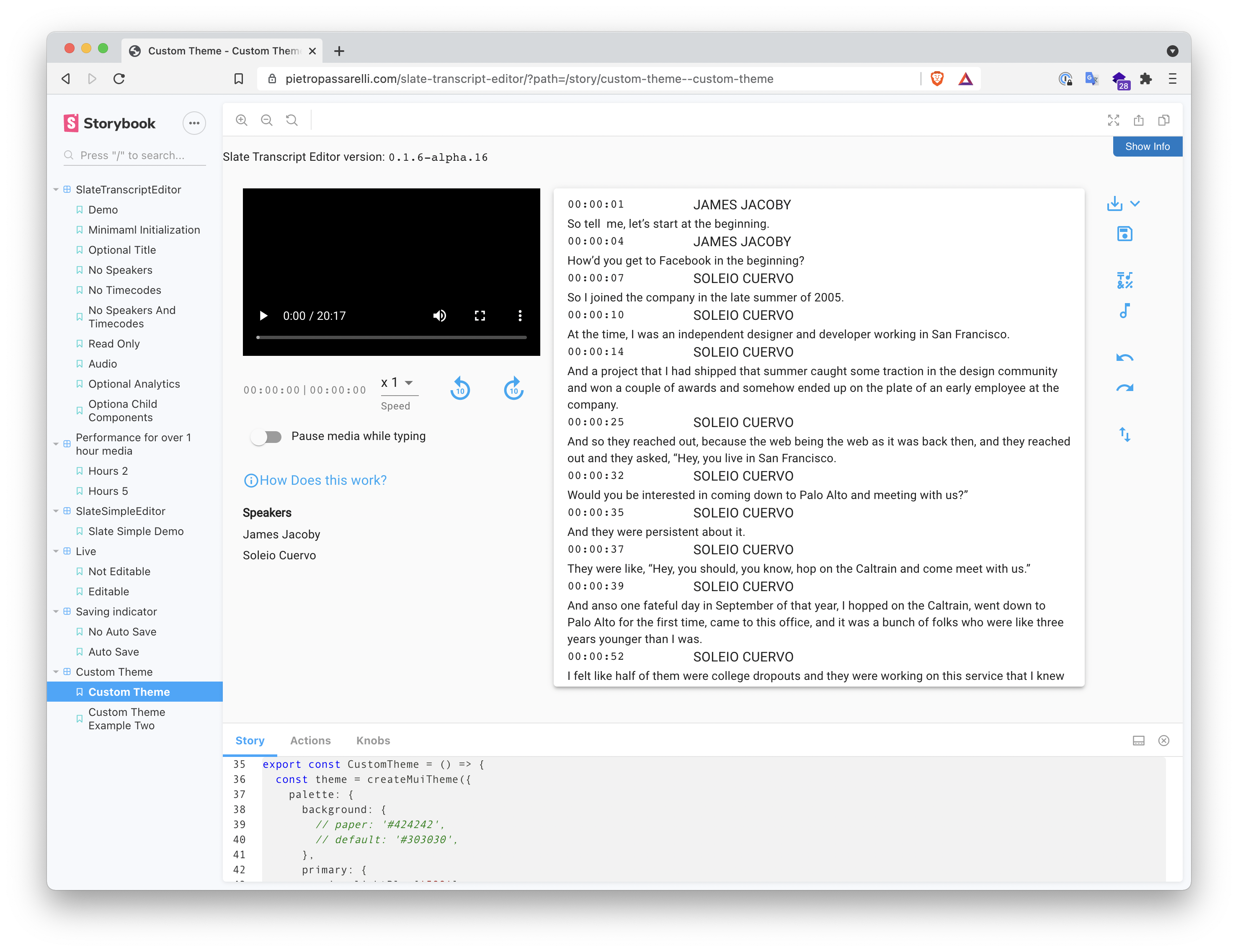 A React component to correct automated transcriptions from STT services. From lessons learned while making BBC React Transcript Editor.